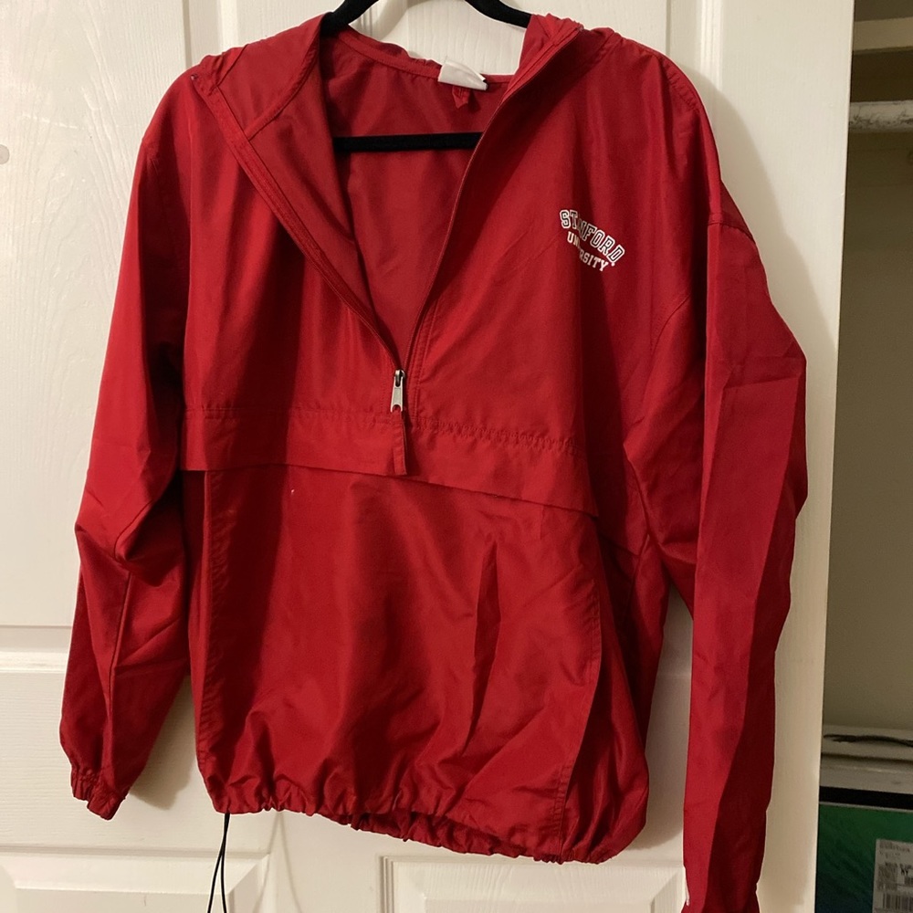 Stanford University Champion Half zip windbreaker